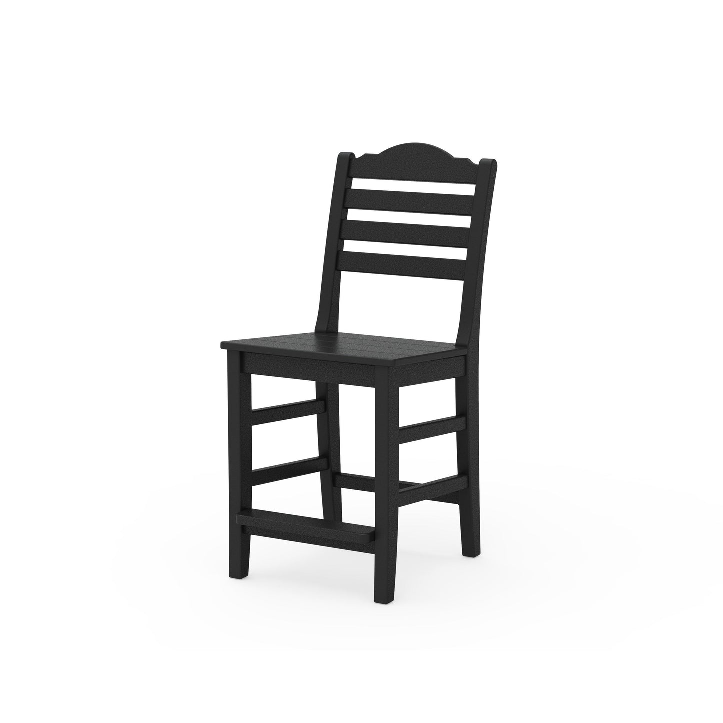 POLYWOOD Savannah Counter Side Chair — Black