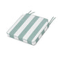 POLYWOOD Acadia Dining Side Seat Cushion — Cabana Stripe Glacier Spa
