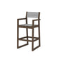 POLYWOOD EDGE Sling Bar Arm Chair — Kona / Metallic Sling