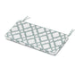 POLYWOOD Chinoiserie Bench Seat Cushion — Trellis Glacier Spa