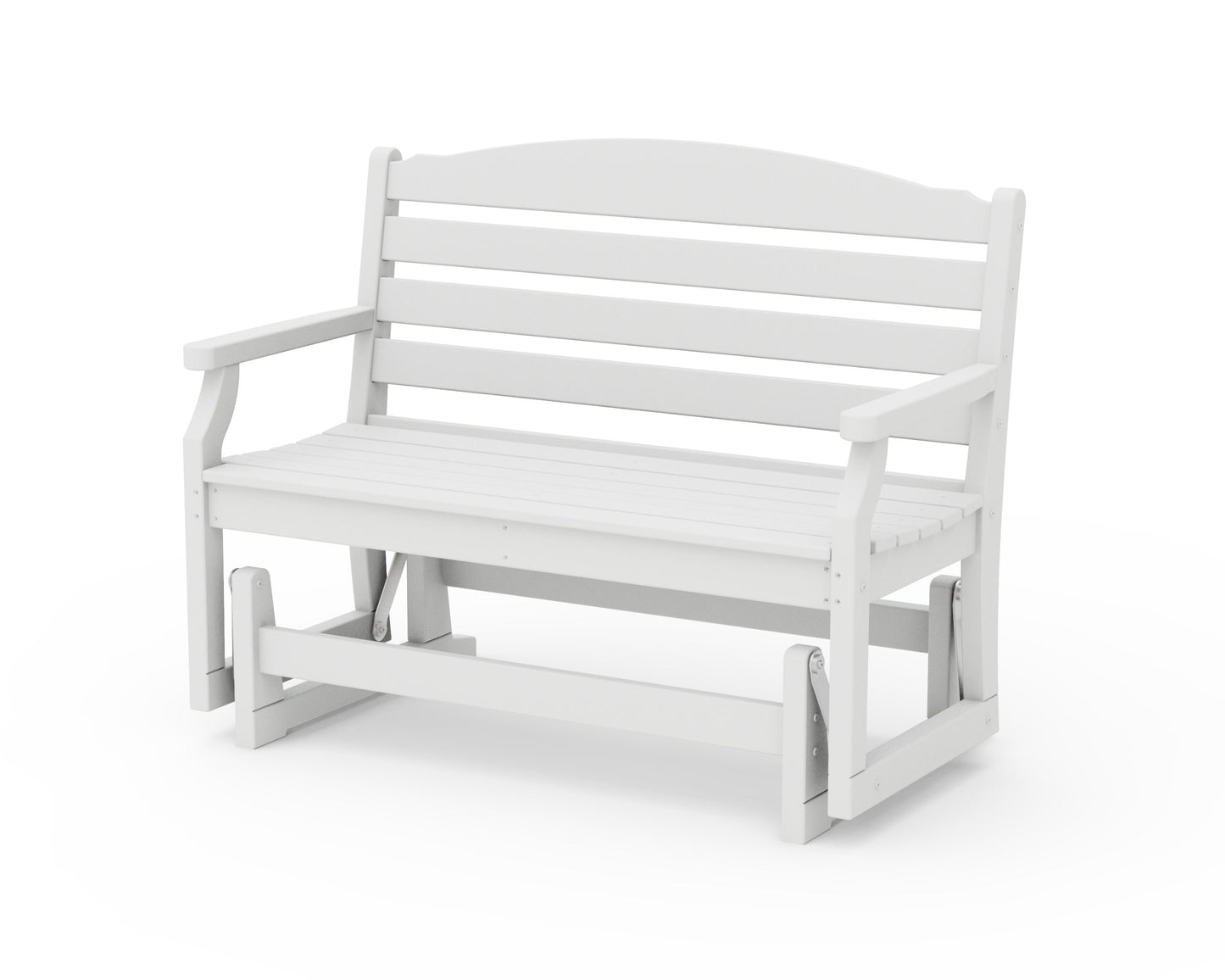 POLYWOOD Savannah 48" Glider — White