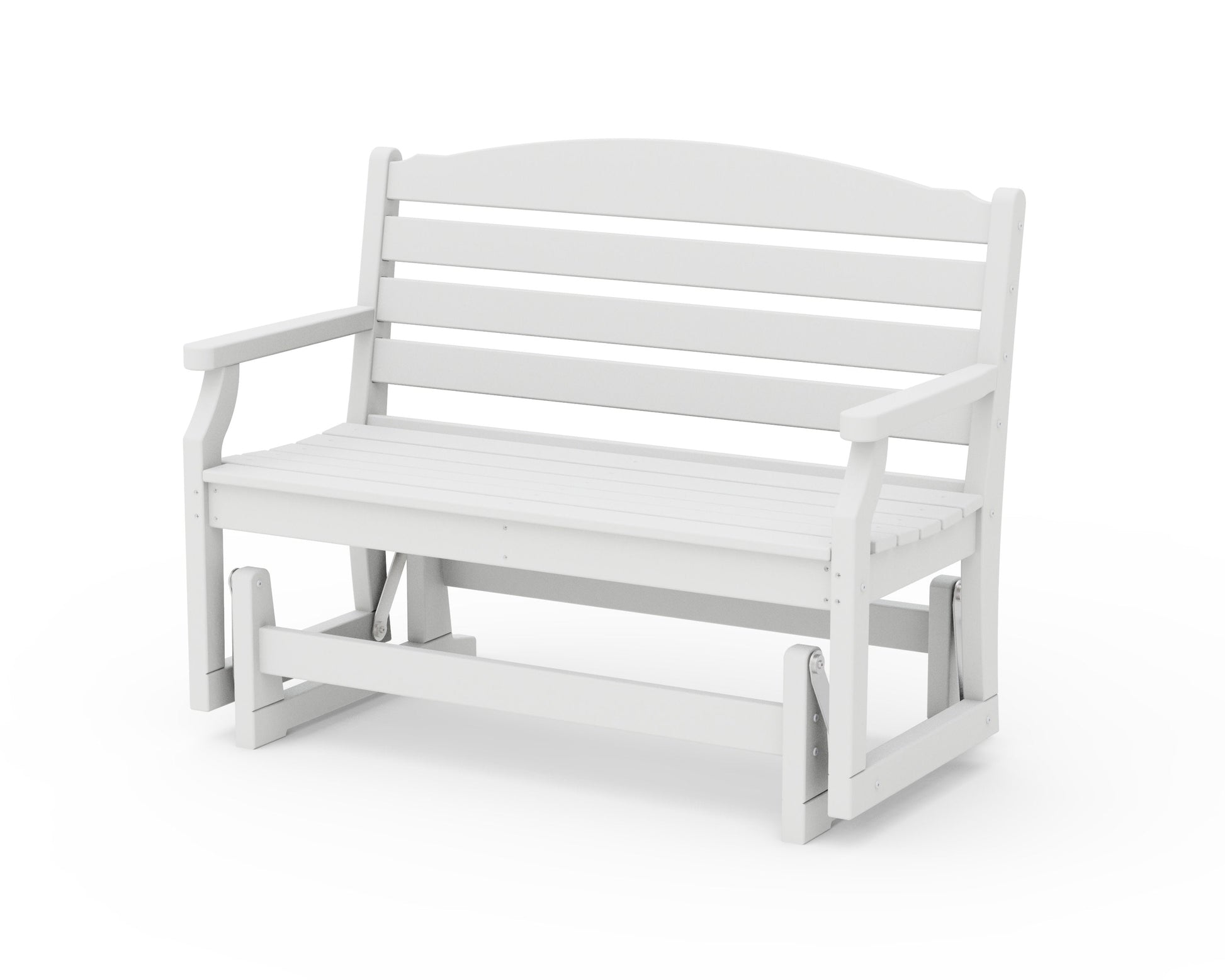 POLYWOOD Savannah 48" Glider — White