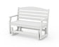 POLYWOOD Savannah 48" Glider — White
