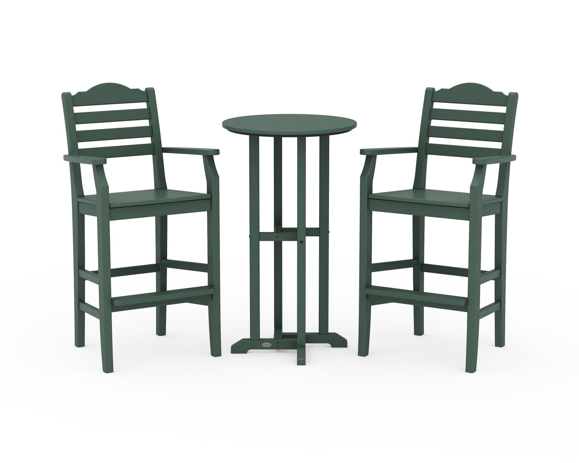 POLYWOOD Savannah 3-Piece Farmhouse Bar Set — Green