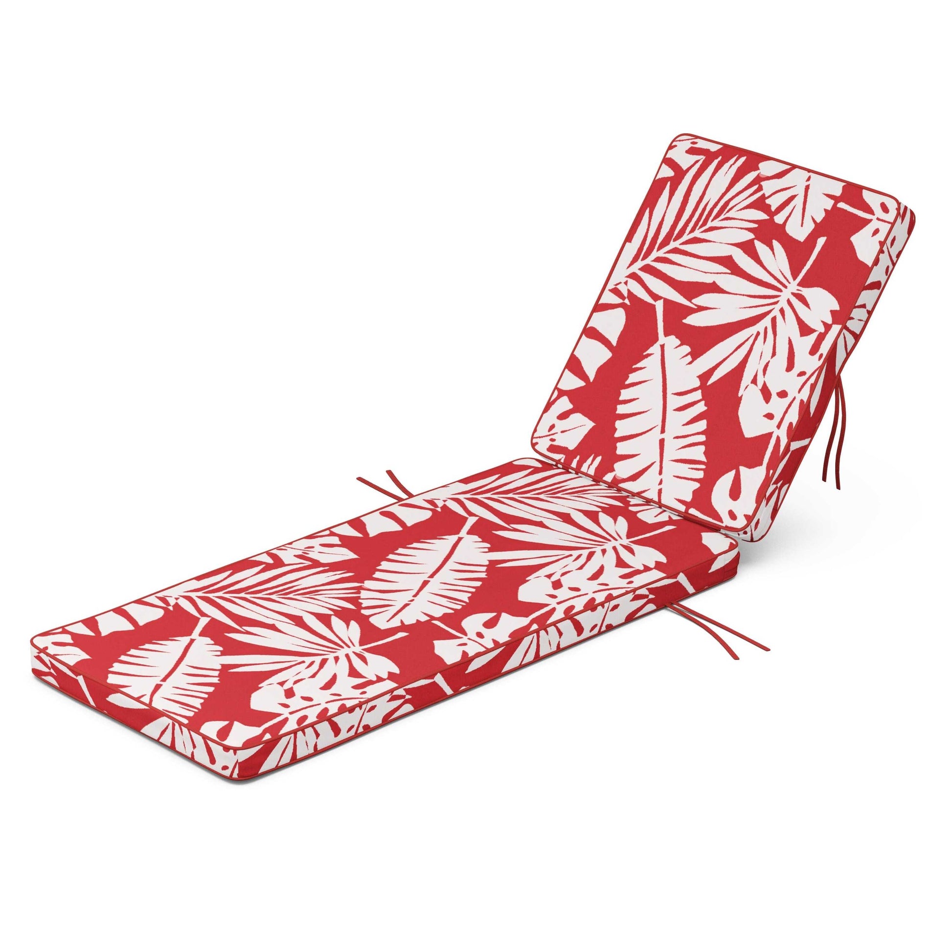 POLYWOOD Acadia Chaise Cushion — Leaf Crimson