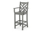 POLYWOOD Chippendale Bar Arm Chair — Slate Grey