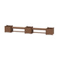 POLYWOOD 48" Nautical Straight Double Planter Bench Set - Large — Teak