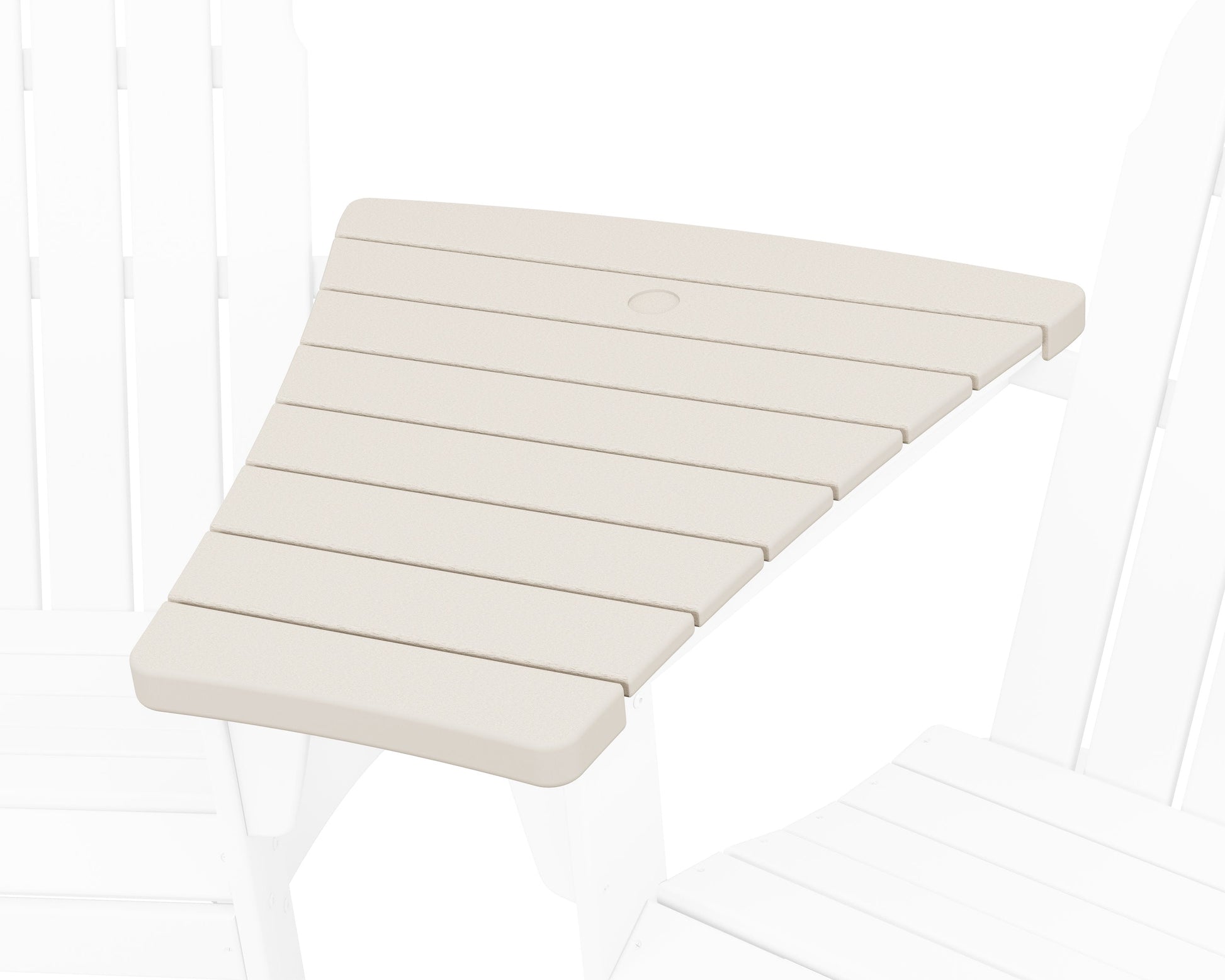 POLYWOOD 400 Series Angled Adirondack Connecting Table — Sand