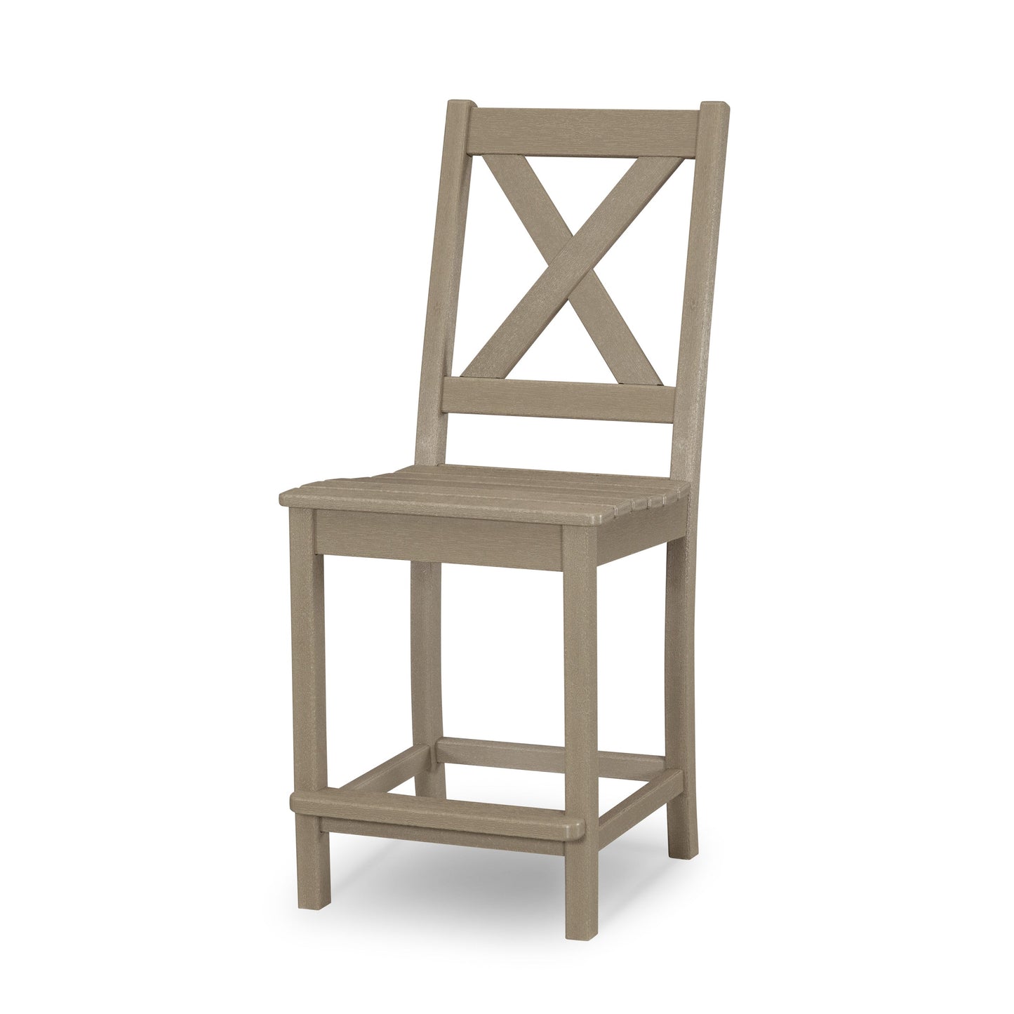POLYWOOD Braxton Counter Side Chair — Vintage Sahara