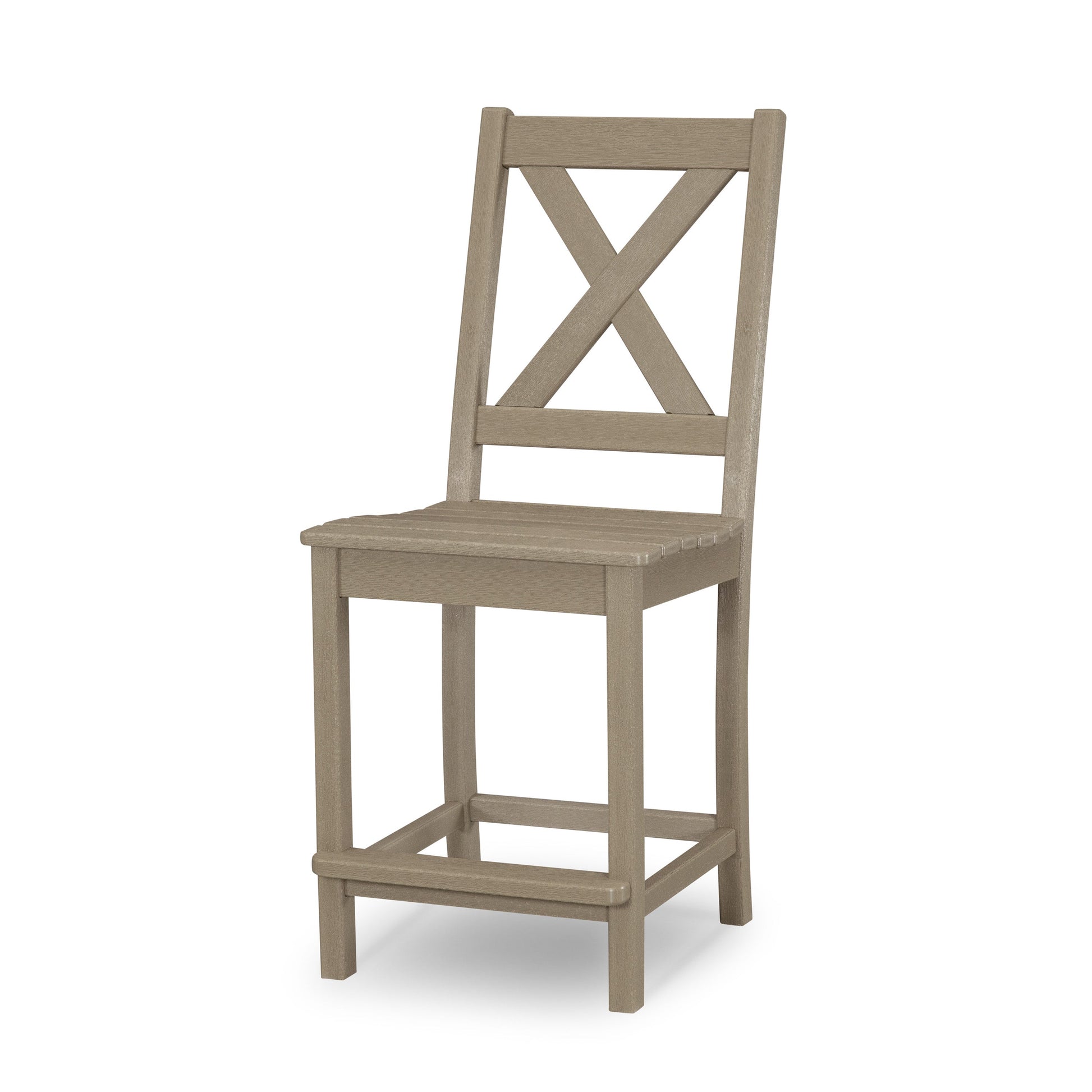 POLYWOOD Braxton Counter Side Chair — Vintage Sahara