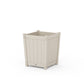 POLYWOOD Vineyard Large Tapered Square Short Planter Box — Sand