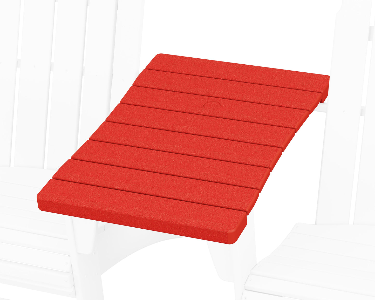 POLYWOOD 600 Series Straight Adirondack Connecting Table — Sunset Red