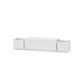 POLYWOOD 48" Nautical Straight Planter Storage Bench Set — White