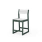 POLYWOOD EDGE Sling Counter Side Chair — Green / White Sling