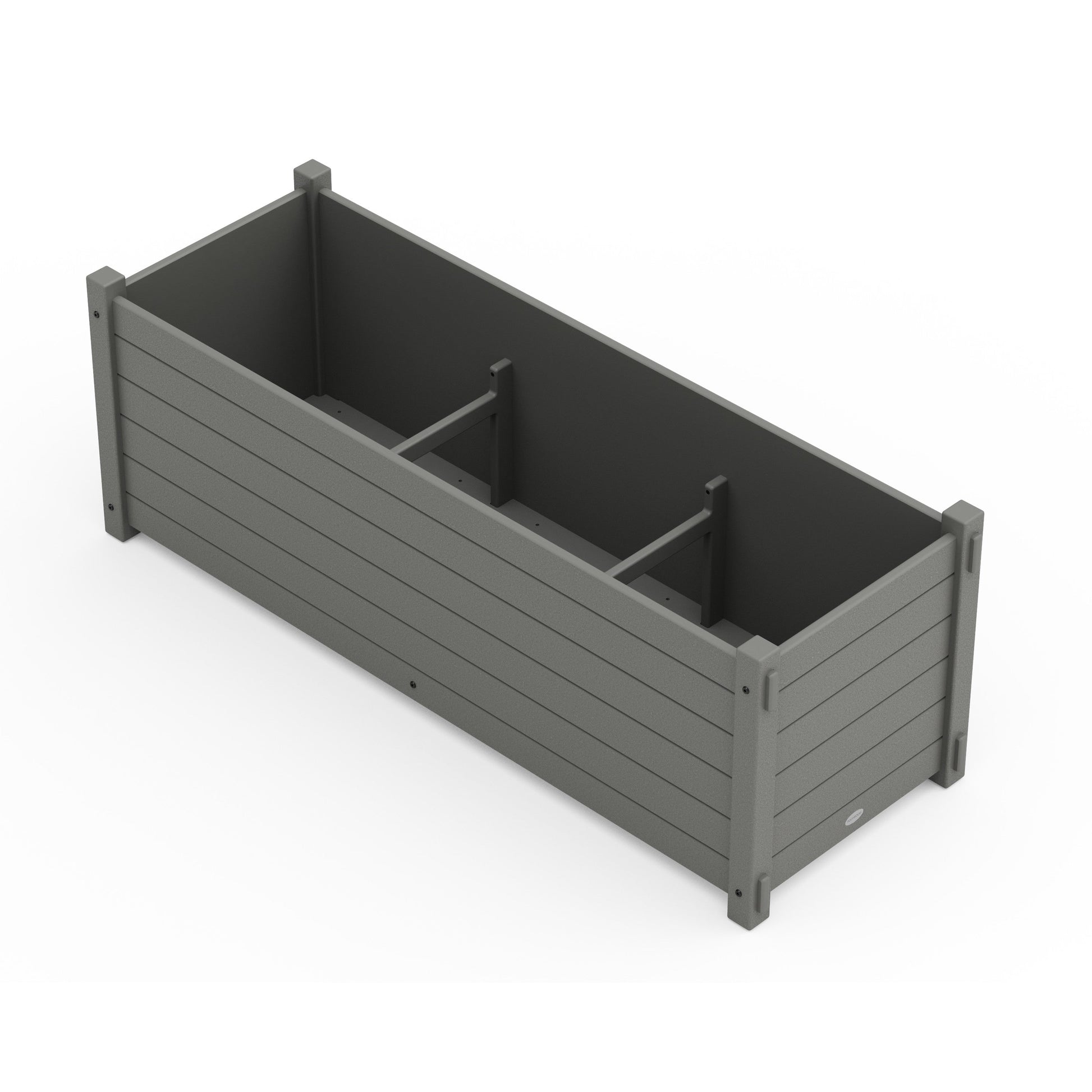 POLYWOOD Nautical Large Rectangle Triple Planter Box