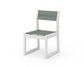 POLYWOOD EDGE Sling Dining Side Chair — Vintage White / Dupioni Sea Mist Sling