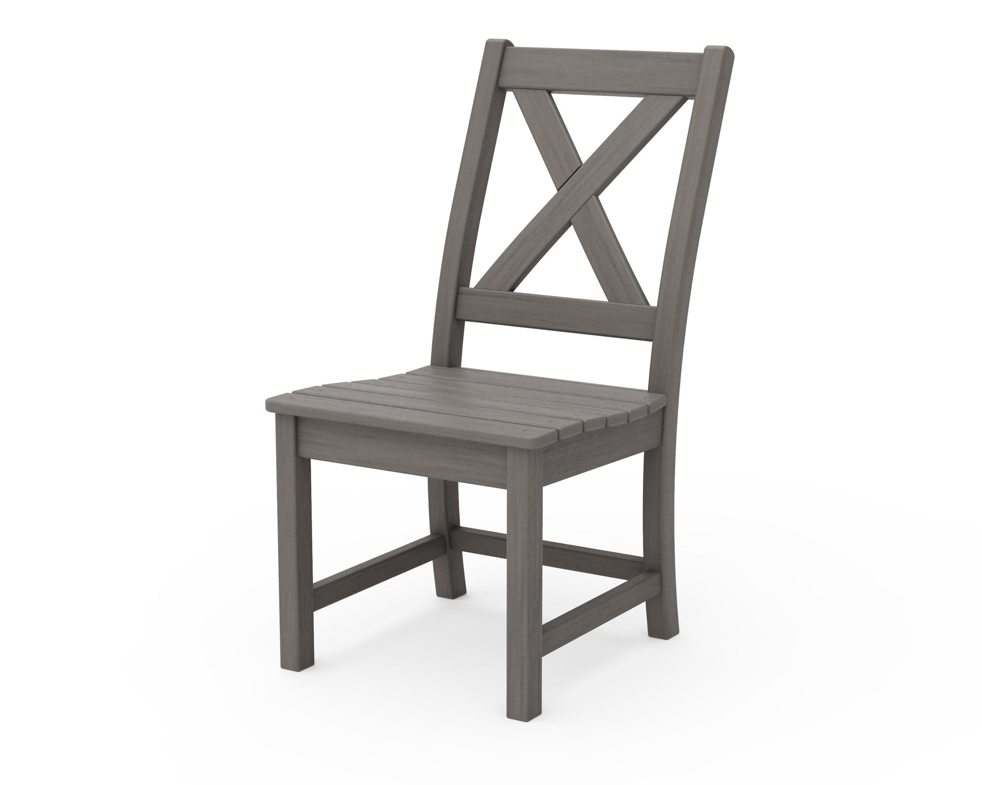 POLYWOOD Braxton Dining Side Chair — Driftwood