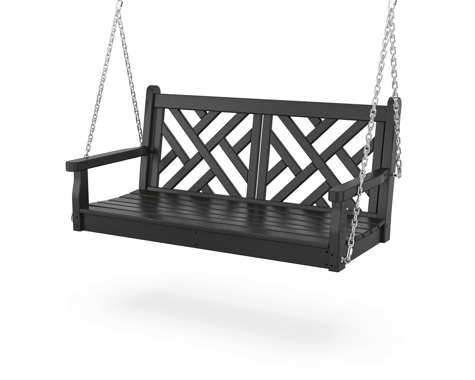 POLYWOOD Chippendale 48" Swing — Black
