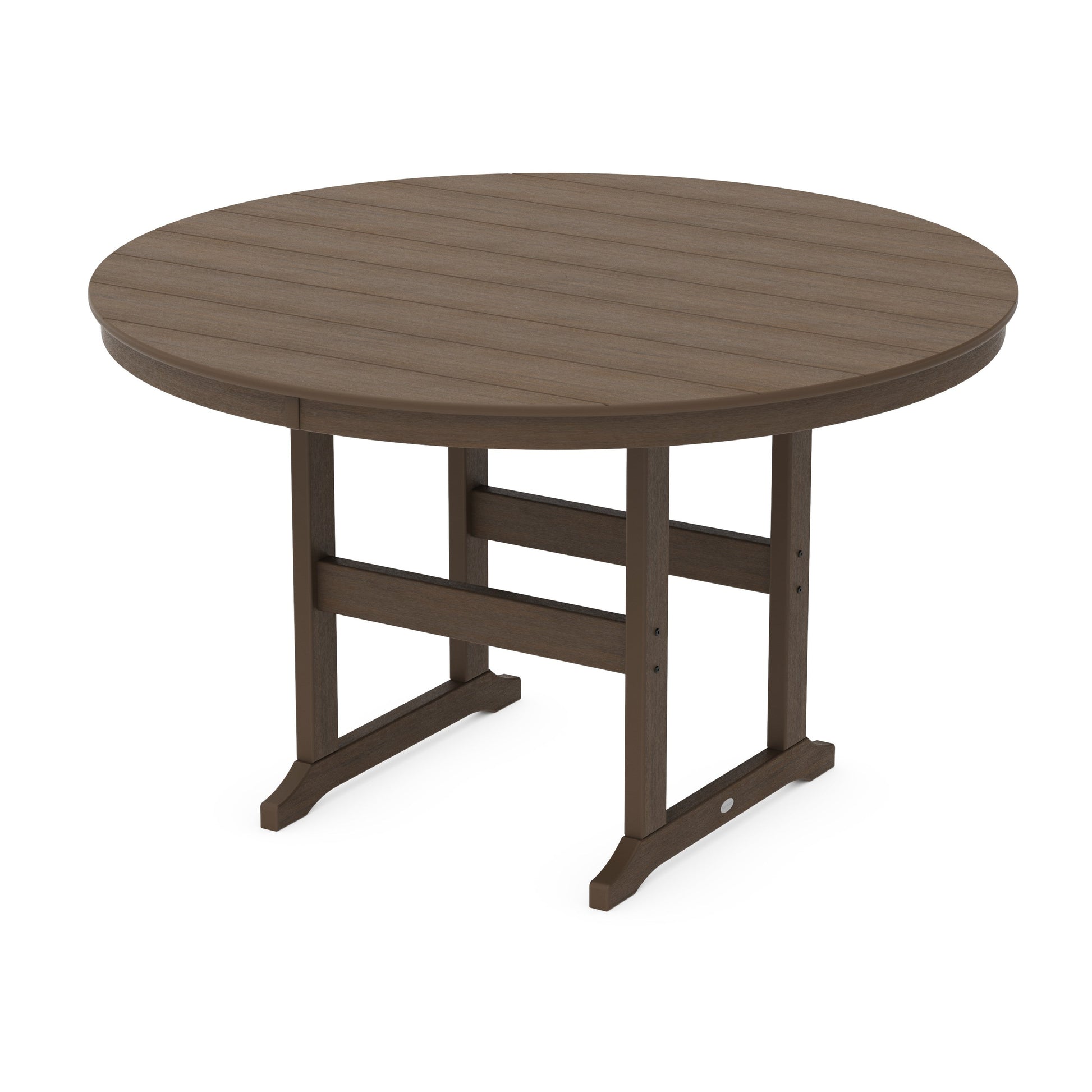POLYWOOD 60" Round Farmhouse Counter Table — Kona