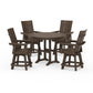 POLYWOOD 5-Piece Modern Swivel Counter Set — Kona