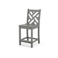 POLYWOOD Chippendale Counter Side Chair — Slate Grey