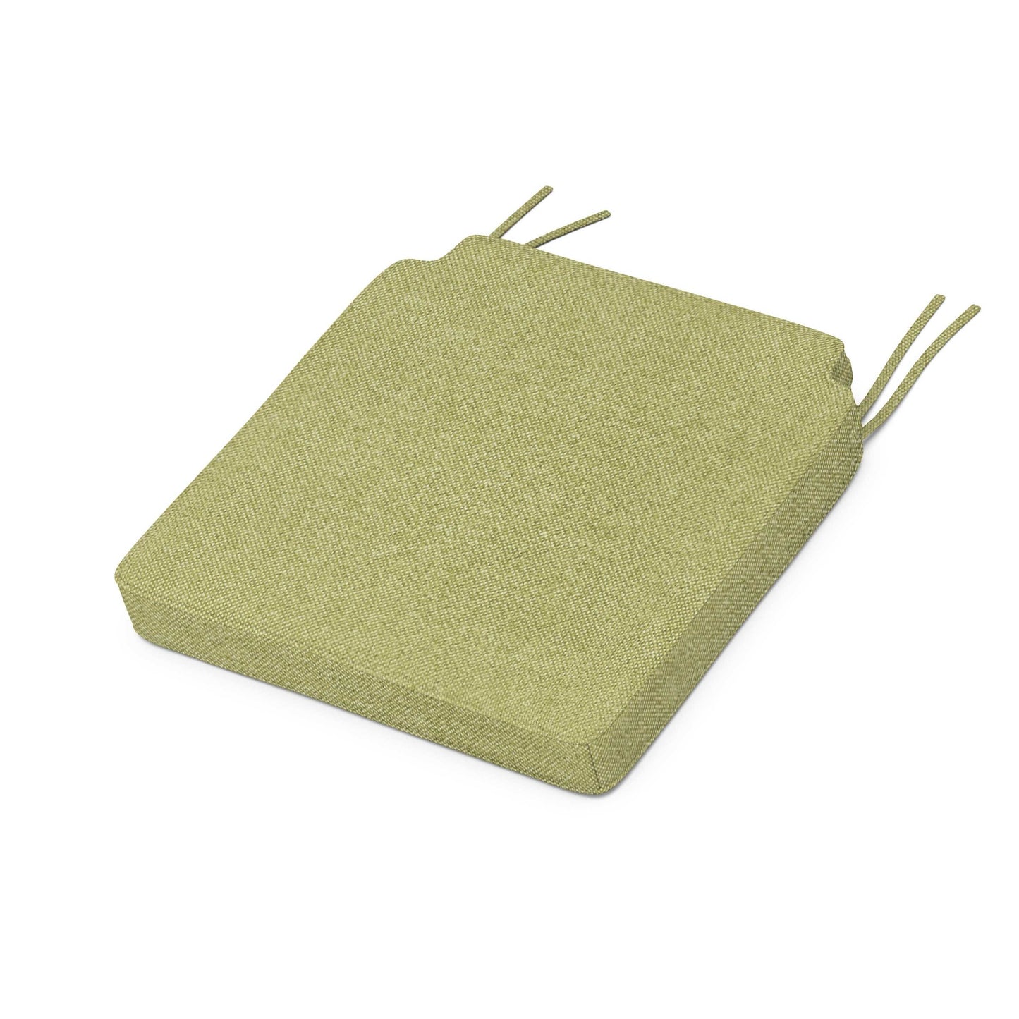 POLYWOOD Acadia Dining Side Seat Cushion — Chartreuse Boucle