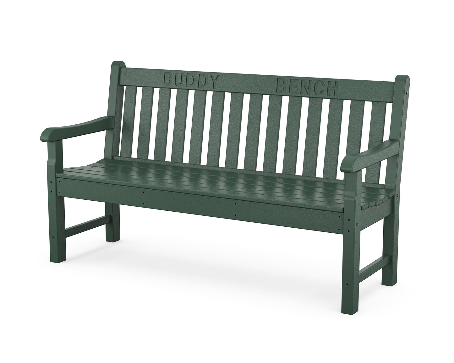 POLYWOOD 60" Buddy Bench — Green