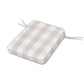 POLYWOOD Chinoiserie Rocker Seat Cushion — Buffalo Plaid Dune Burlap