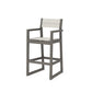 POLYWOOD EDGE Sling Bar Arm Chair — Driftwood / Parchment Sling