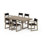 POLYWOOD EDGE Sling 7-Piece Dining Set — Vintage Sahara / Black Sling