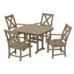 POLYWOOD Braxton 5-Piece Dining Set with Trestle Legs — Vintage Sahara