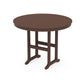 POLYWOOD 48" Round Farmhouse Counter Table — Mahogany