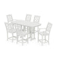 POLYWOOD Chinoiserie 7-Piece Counter Set — Vintage White