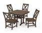 POLYWOOD Braxton Side Chair 5-Piece Dining Set with Trestle Legs — Kona