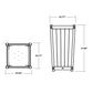POLYWOOD Vineyard Large Tapered Square Tall Planter Box