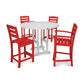 POLYWOOD La Casa Café 5-Piece Round Farmhouse Counter Dining Set/2 Counter Side Chairs + 2 Counter Arm Chairs + Round Counter Table FREE SHIPPING