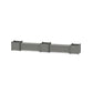 POLYWOOD 48" Nautical Straight Double Planter Storage Bench Set- Large — Slate Grey