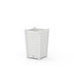 POLYWOOD Nautical Tapered Square Short Planter Box — White