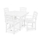 POLYWOOD La Casa Café 5-Piece Farmhouse Trestle Arm Chair Dining Set FREE SHIPPING