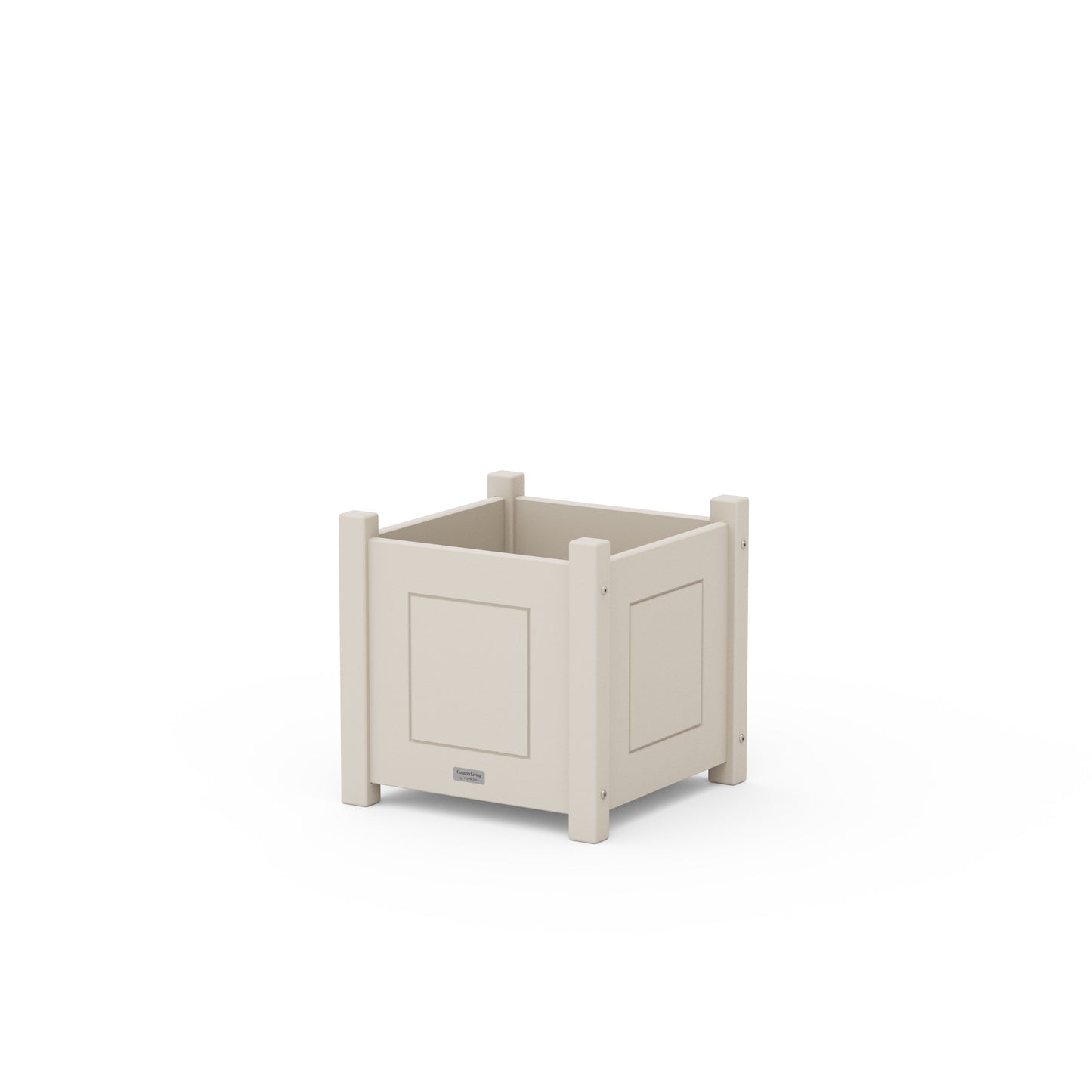 POLYWOOD Country Living Square Planter Box — Sand