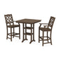 POLYWOOD Chinoiserie 3-Piece Farmhouse Bar Set with Trestle Legs — Kona