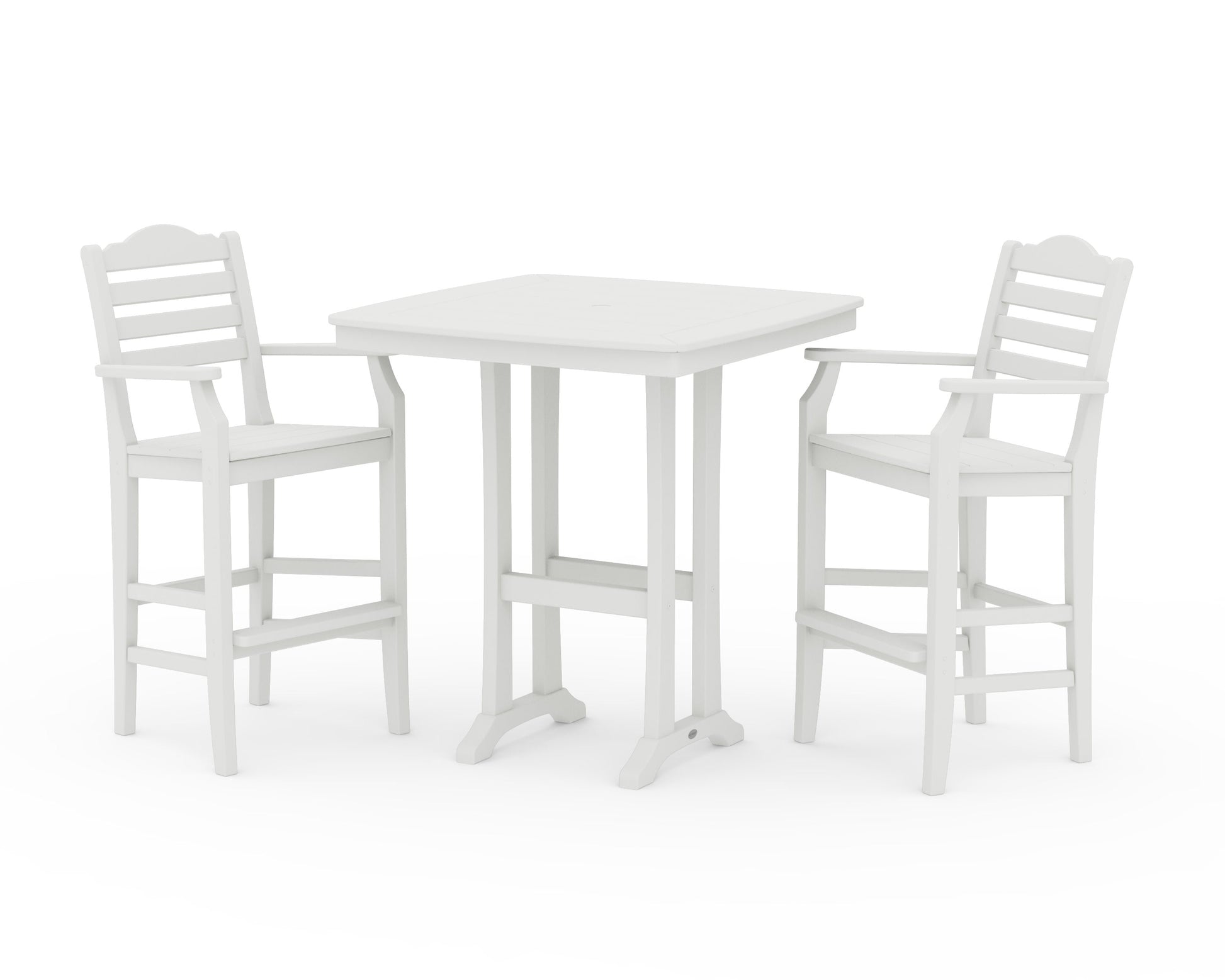 POLYWOOD Savannah 3-Piece Bar Set — Vintage White