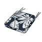 POLYWOOD Chinoiserie Side Chair Seat Cushion — Leaf Marine Indigo