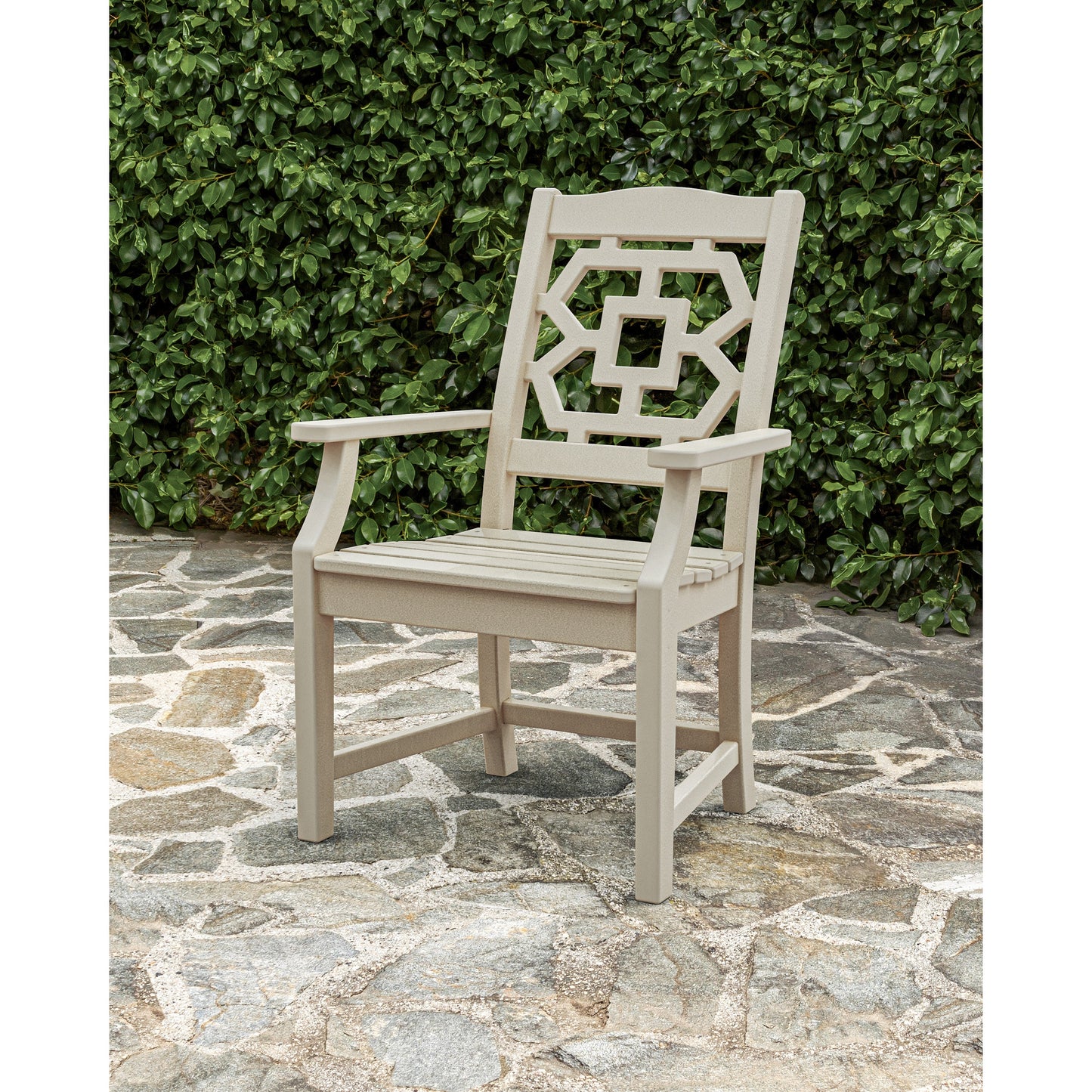 POLYWOOD Chinoiserie Dining Arm Chair