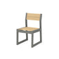 POLYWOOD EDGE Sling Dining Side Chair — Slate Grey / Dupioni Apricot Sling