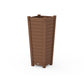 POLYWOOD Nautical Tapered Square Tall Planter Box — Teak