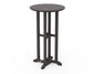 POLYWOOD 24" Round Farmhouse Bar Bistro Table — Vintage Coffee