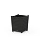 POLYWOOD Nautical Large Tapered Square Short Planter Box — Black