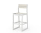 POLYWOOD EDGE Sling Bar Side Chair — White / Parchment Sling