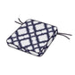 POLYWOOD Acadia Dining Arm Seat Cushion — Trellis Navy